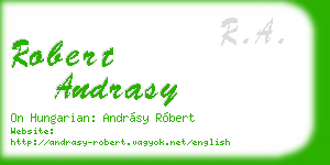 robert andrasy business card